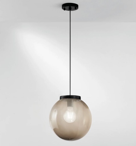 Immagine di Lampada A Sospensione Sfera Plastica Fume Esterno IP44 Polly S Intec Light