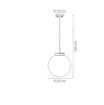 Immagine di Sospensione Esterna Sfera Plastica Fume 25cm IP44 Polly Intec