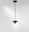 Immagine di Sospensione Sfera Plastica Trasparente 25cm per Esterno IP44 Polly Intec