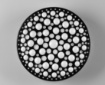 Immagine di Plafoniera Design Moderno Effetto Cerchi Led Chizu Nera 3000K Trio Lighting