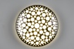Immagine di Plafoniera Design Moderno Effetto Cerchi Led Chizu Nera 3000K Trio Lighting