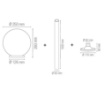 Immagine di Lampioncino Sfera Plastica Da Giardino 130 cm IP44 Polly Intec Light