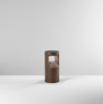 Immagine di Lampioncino Basso 25 cm Marrone Corten Led CCT IP65 Wami Intec
