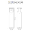 Immagine di Paletto Torre Da Giardino 81 cm Led 12W CCT IP65 Wami Antracite Intec