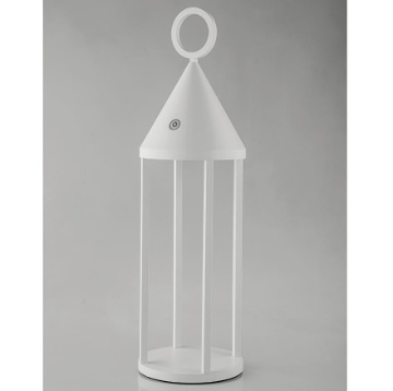 Immagine di Lanterna Da Giardino Bianca Ricaricabile Led Touch IP54 Oberon Intec Light