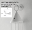 Picture of Lanterna Da Giardino Bianca Ricaricabile Led Touch IP54 Oberon Intec Light