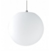Immagine di Lampada A Sospensione Boccia Plastica Bianca 30 cm Per Esterni IP65