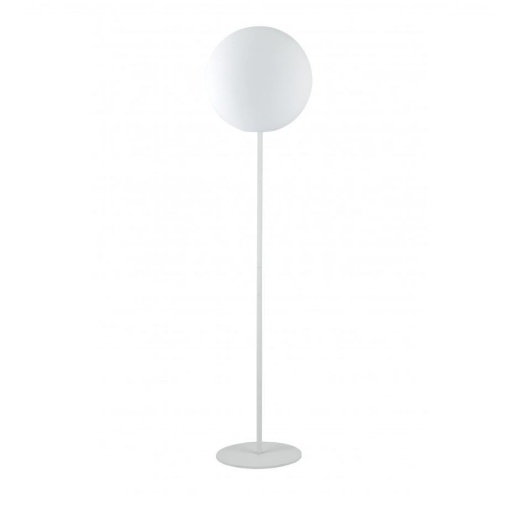 Immagine di Piantana Lampada Da Giardino Esterno Sfera Plastica Bianca IP65