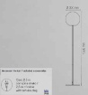 Immagine di Piantana Lampada Da Giardino Esterno Sfera Plastica Bianca IP65