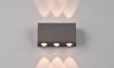 Immagine di Applique Rettangolo Led Sopra e Sotto Antracite Clyde IP54 Trio Lighting