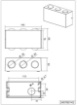 Immagine di Applique Rettangolo Led Sopra e Sotto Antracite Clyde IP54 Trio Lighting