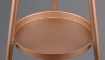 Immagine di Piantana Colette Treppiedi Caffè con Paralume Nero Oro Trio Lighting