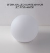 Immagine di Lampada Sfera Galleggiante 30 cm Led RGBW Ricarica Solare IP65 Con Telecomando