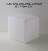 Picture of Lampada Galleggiante Cubo 40 cm Led RGBW Ricarica Solare IP65 Con Telecomando