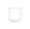 Immagine di Cubo Luminoso Da Giardino Lampada Moderna Per Esterno 40x40 cm IP65
