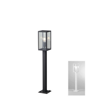 Immagine di Lampioncino Da Giardino Squadrato Metallo Vetro Mirage H90 cm IP44 Intec Light