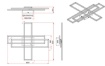 Immagine di Lampada Nichel Moderna da Soffitto Rettangoli Girevoli Led Switch Dimmer Corso Trio Lighting