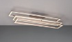 Immagine di Lampada Nichel Moderna da Soffitto Rettangoli Girevoli Led Switch Dimmer Corso Trio Lighting