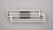 Immagine di Plafoniera 3 Rettangoli Girevoli Led Switch Dimmer Corso Nero Opaco Trio Lighting
