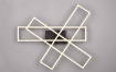 Immagine di Plafoniera 3 Rettangoli Girevoli Led Switch Dimmer Corso Nero Opaco Trio Lighting