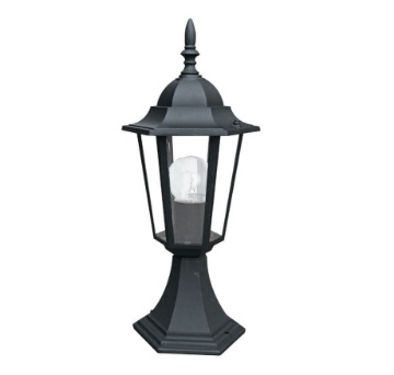 Immagine di Lampioncino Basso Per Giardino 40 cm Nero Rustico E27 IP44 Milano Intec Light
