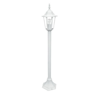 Immagine di Paletto Classico da Giardino 105 cm Bianco E27 IP44 Milano Intec