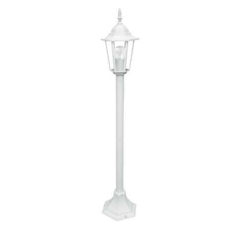 Immagine di Paletto Classico da Giardino 105 cm Bianco E27 IP44 Milano Intec