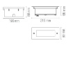 Immagine di Segnapassi Ad Incasso Calpestabile Led 12w Rettangolare IP67 Walk RT Intec Light