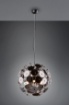 Immagine di Sospensione Discalgo 6 Luci Dischetti Decorativi Metallo e Vetro Cromo Ø54 cm Trio Lighting 