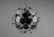 Immagine di Sospensione Discalgo 6 Luci Dischetti Decorativi Metallo e Vetro Cromo Ø54 cm Trio Lighting 