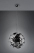 Immagine di Sospensione Discalgo 6 Luci Dischetti Decorativi Metallo e Vetro Cromo Ø54 cm Trio Lighting 
