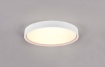 Immagine di Plafoniera Rotonda Led Dip Switch Paralume Metallo Bianco Doha Ø45 cm Trio Lighting