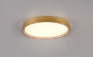 Immagine di Plafoniera Rotonda Ottone Led Integrato Luce Calda e Naturale Doha Ø45 cm Trio Lighting