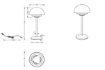 Immagine di Lumetto Portatile Led Bianco Elliot Sensore Touch e USB IP44 Trio Lighting