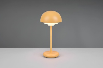 Immagine di Lumetto da Appoggio Giallo Portatile Led Sensore Touch e USB Elliot IP44 Trio Lighting