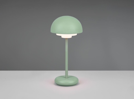 Immagine di Lumetto Verde Pistacchio Portatile Led Sensore Touch e USB Elliot IP44 Trio Lighting