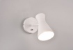 Immagine di Faretto Doppio Cono Spot Orientabile 1xE27 Enzo Bianco Trio Lighting 