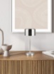 Immagine di Lumetto Led Nichel con Sensore Touch e USB Jeff H30 cm Trio Lighting 