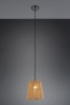 Immagine di Piccola Lampada a Sospensione Paralume Carta Marrone Holm 1xE27 Trio Lighting