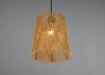 Immagine di Piccola Lampada a Sospensione Paralume Carta Marrone Holm 1xE27 Trio Lighting