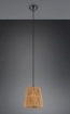 Immagine di Piccola Lampada a Sospensione Paralume Carta Marrone Holm 1xE27 Trio Lighting