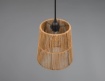 Immagine di Piccola Lampada a Sospensione Paralume Carta Marrone Holm 1xE27 Trio Lighting