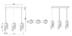 Immagine di Sospensione In Linea 3 Spirali Led 24w 4000k Dimmerabile Cromo Laola Trio Lighting