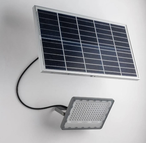 Immagine di Proiettore Led Orientabile Con Pannello Solare IP65 Athos 100w Intec Light