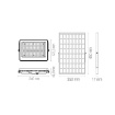 Immagine di Proiettore Led Orientabile Con Pannello Solare IP65 Athos 100w Intec Light