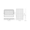 Immagine di Proiettore Led Orientabile Con Pannello Luce Solare IP65 Athos 300w Intec Light