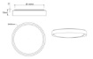 Immagine di Lampada Plafoniera Rotonda Bianco Opaco Led CCT Ø40 cm Trio Lighting 