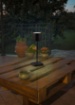 Immagine di Lumetto Fernandez Nero Led CCT con Sensore Touch Dimmer  e USB H38 cm IP54 Trio Lighting