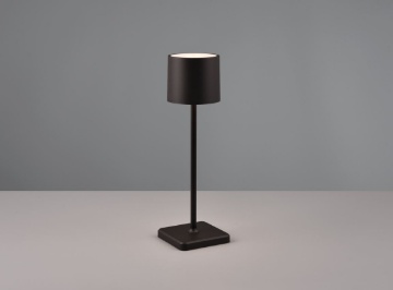 Immagine di Lumetto Fernandez Nero Led CCT con Sensore Touch Dimmer  e USB H38 cm IP54 Trio Lighting