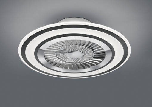Immagine di Ventilatore Nero Led Dimmer Cambio Colore CCT 3 Velocità Trio Lighting 